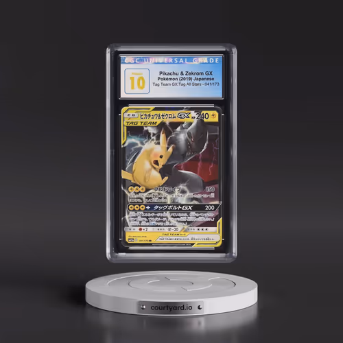 2019 Tag Team GX: Tag All Stars #041/173 Pikachu & Zekrom GX - Holo (CGC 10 PRISTINE)