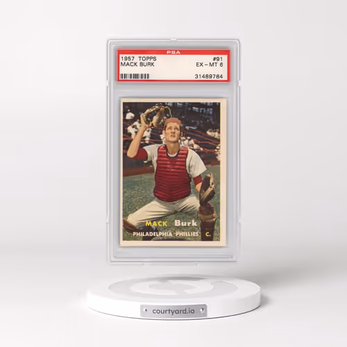 1957 Topps #91 Mack Burk (PSA 6 EX-MT)