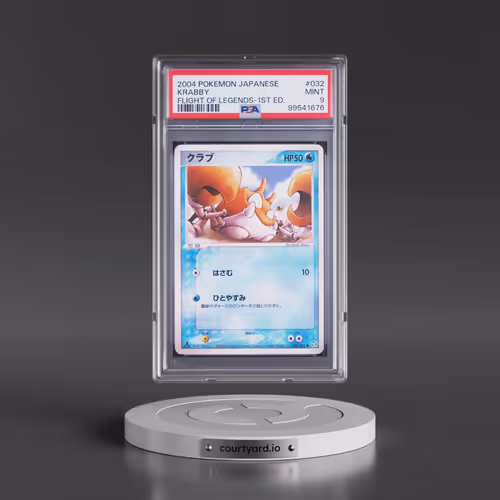 2004 Pokémon Flight of Legends #032 Krabby - 1st Edition (PSA 9 MINT)