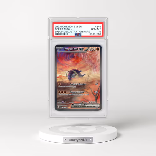 2023 Pokémon Svi EN-Scarlet & Violet #246 Great Tusk EX - Holo Special Illustration Rare (PSA 10 GEM MINT)