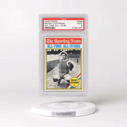 1976 Topps #348 Mickey Cochrane - All Time All-Star (PSA 9 MINT)