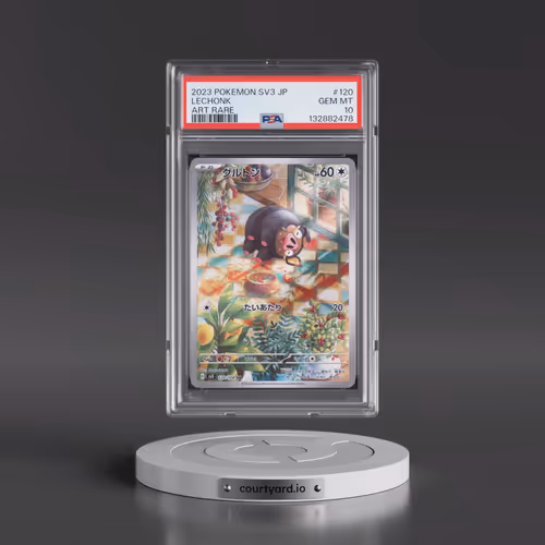 2023 Pokémon SV3-Ruler of the Black Flame #120 Lechonk - Art Rare (PSA 10 GEM MINT)