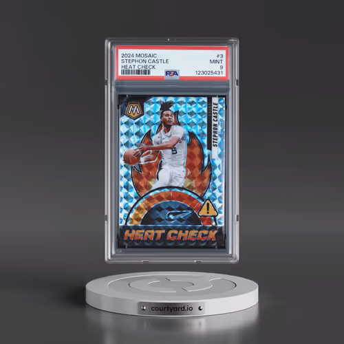 2024 Panini Mosaic Heat Check #3 Stephon Castle (PSA 9 MINT)