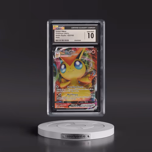 2021 Pokémon Sword & Shield Battle Styles #022 Victini Vmax - Full Art (CGC 10 GEM MINT)
