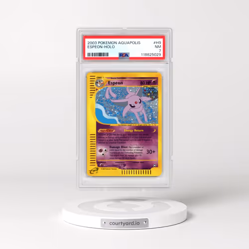2003 Pokémon Aquapolis #H9 Espeon - Holo (PSA 7 NM)