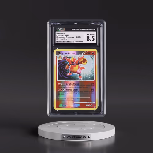 2007 Mysterious Treasures #12/123 Magmortar - Reverse Holo (CGC 8.5 NM-MT+)