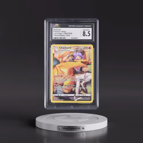 2022 Lost Origin #TG03/TG30 Charizard - Trainer Gallery Holo (CGC 8.5 NM-MT+)