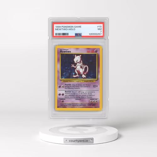 1999 Pokémon Game #10 Mewtwo - Holo (PSA 7 NM)