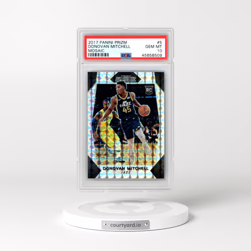 2017 Panini Prizm Mosaic #5 Donovan Mitchell (PSA 10 GEM MINT)