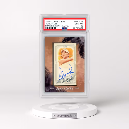 2018 Topps Allen & Ginter Mini Non-Baseball Autographs #MA-AL Alison Lee (PSA 10 GEM MINT)