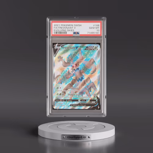 2021 Pokémon Sword & Shield Evolving Skies #168 Trevenant V - Holo Full Art (PSA 10 GEM MINT)
