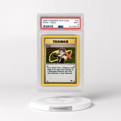 2000 Pokémon Gym Challenge #19 Koga - Holo (PSA 9 MINT)
