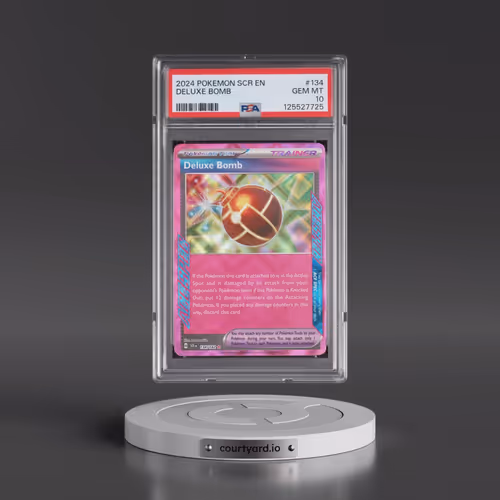 2024 Pokémon Scr EN-Stellar Crown #134 Deluxe Bomb (PSA 10 GEM MINT)