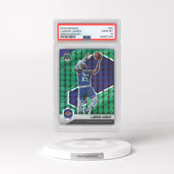 2020 Panini Mosaic #81 LeBron James - Green Mosaic (PSA 10 GEM MINT)