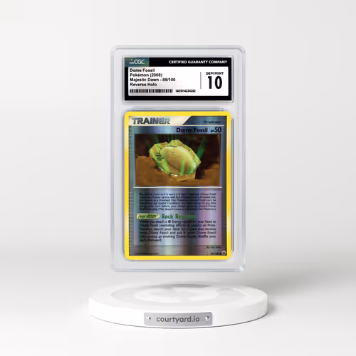 2008 Majestic Dawn #89 Dome Fossil - Holo (CGC 10 GEM MINT)
