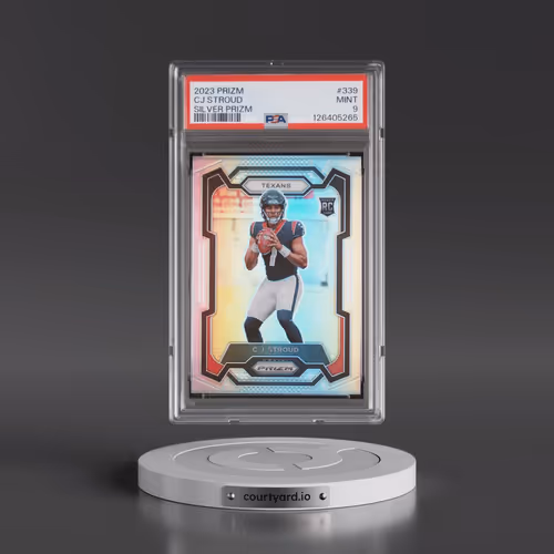 2023 Panini Prizm #339 CJ Stroud - Silver Prizm (PSA 9 MINT)