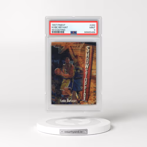 1997 Finest #262 Kobe Bryant - w/Coating (PSA 9 MINT)