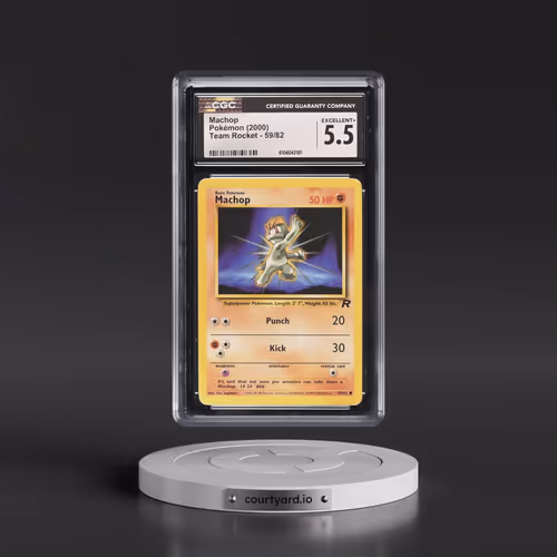 1999 Team Rocket #59/82 Machop (CGC 5.5 EX+)