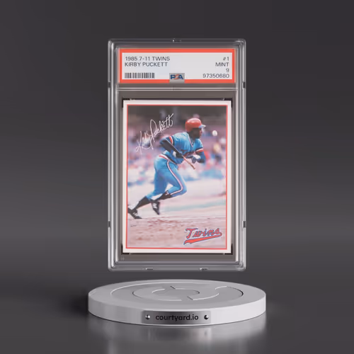 1985 7-11 Twins #1 Kirby Puckett (PSA 9 MINT)