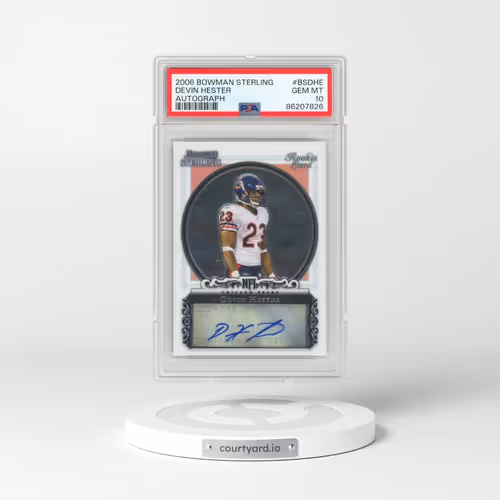 2006 Bowman Sterling #BSDHE Devin Hester - Autograph (PSA 10 GEM MINT)