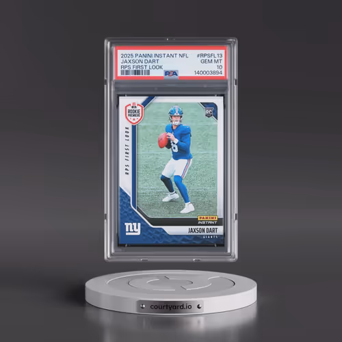 2025 Panini Instant NFL Rps First Look #RPSFL13 Jaxson Dart (PSA 10 GEM MINT)