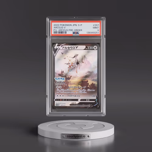 2022 Pokémon S Promo #267 Arceus V - Holo Pokemon Legends: Arceus Pre-Order (PSA 9 MINT)