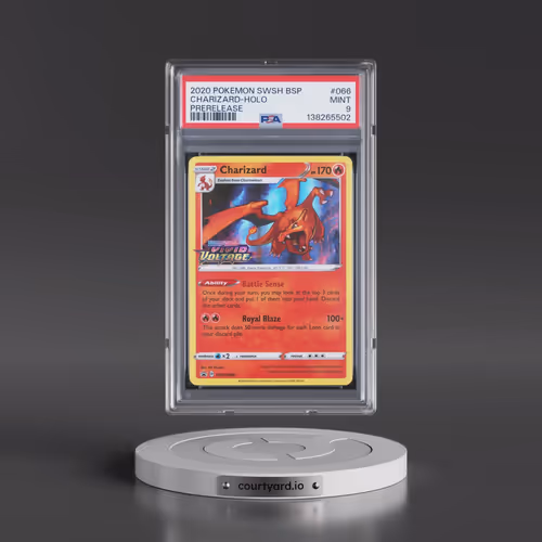2020 Pokémon Swsh Black Star Promo #066 Charizard - Holo Prerelease (PSA 9 MINT)