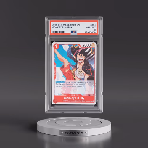 2025 One Piece Starter Deck ST23-Red Shanks #004 Monkey D. Luffy (PSA 10 GEM MINT)