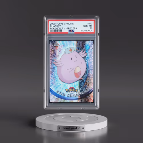 2000 Topps Chrome Pokémon T.V. #113 Chansey - Spectra (PSA 10 GEM MINT)