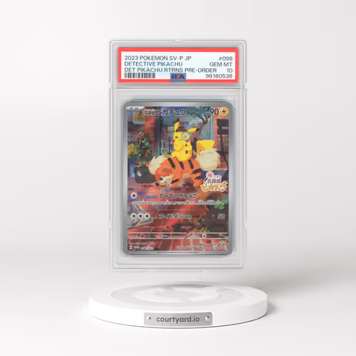 2023 Pokémon SV-P Promo #098 Detective Pikachu - Detective Pikachu Returns Pre-Order (PSA 10 GEM MINT)