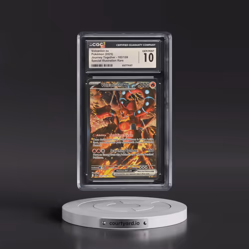 2025 Pokémon Jtg EN-Journey Together #182 Volcanion EX - Holo Special Illustration Rare (CGC 10 GEM