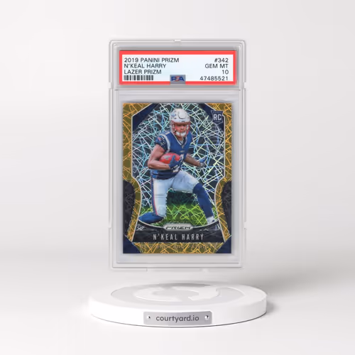2019 Panini Prizm #342 N'Keal Harry - Lazer Prizm (PSA 10 GEM MINT)