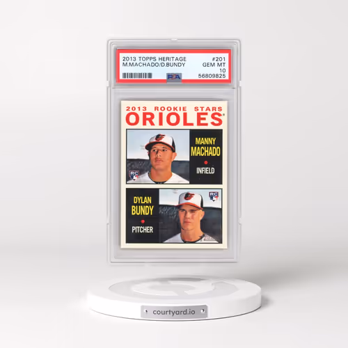 2013 Topps Heritage #201 Dylan Bundy/Manny Machado (PSA 10 GEM MINT)