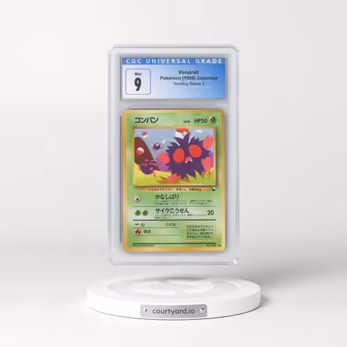 1998 Vending Series 3 (Pokeball Symbol. Glossy) Venonat (CGC 9 MINT)