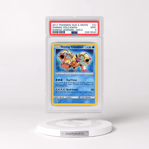 2017 Pokémon Sun & Moon Shining Legends #27 Shining Volcanion - Holo Holo (PSA 9 MINT)