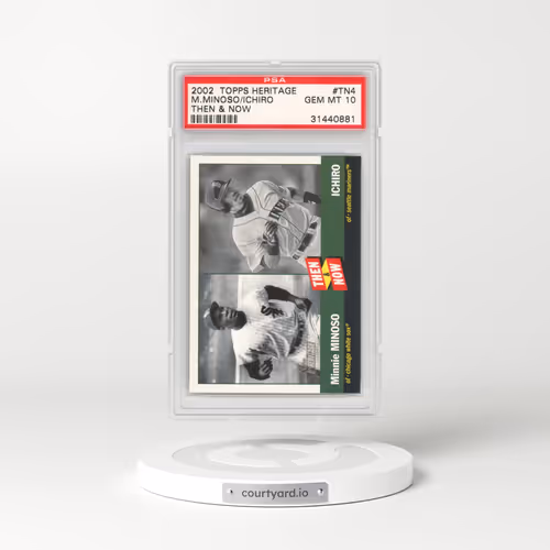 2002 Topps Heritage Then & Now #TN4 Ichiro/M.Minoso - Then & Now (PSA 10 GEM MINT)