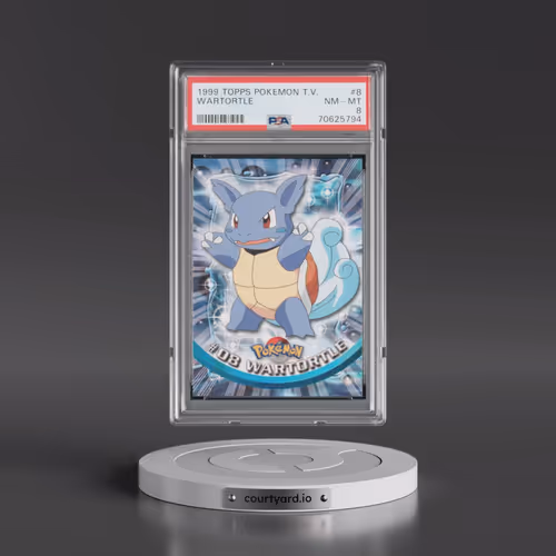 1999 Topps Pokémon TV #8 Wartortle (PSA 8 NM-MT)