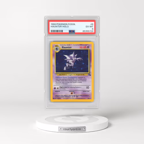 1999 Pokémon Fossil #6 Haunter - Holo (PSA 6 EX-MT)