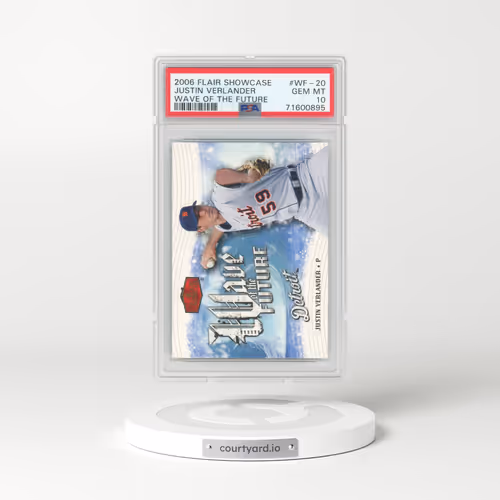 2006 Flair Showcase Wave of the Future #WF-20 Justin Verlander (PSA 10 GEM MINT)