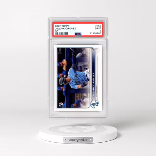 2022 Topps #659 Julio Rodriguez - Series 2-SP (PSA 9 MINT)
