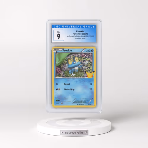 2021 McDonald's Collection 2021 #22/25 Froakie - Confetti Holo (CGC 9 MINT)
