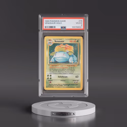 1999 Pokémon Game #15 Venusaur - Holo (PSA 4 VG-EX)