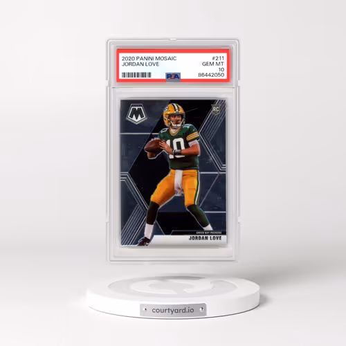 2020 Panini Mosaic #211 Jordan Love (PSA 10 GEM MINT)