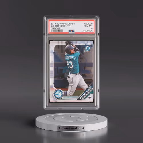 2019 Bowman Draft #BDC60 Julio Rodriguez - Chrome (PSA 10 GEM MINT)