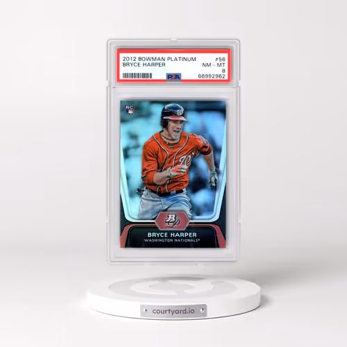 2012 Bowman Platinum #56 Bryce Harper (PSA 8 NM-MT)