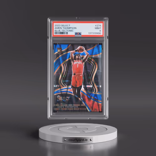 2023 Panini Select #274 Amen Thompson - Blue Tectonic (PSA 9 MINT)