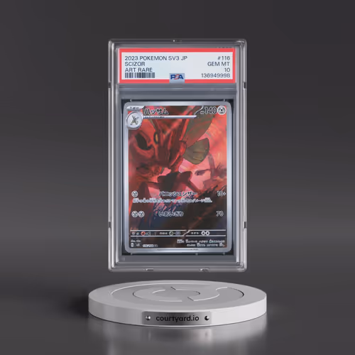 2023 Pokémon SV3-Ruler of the Black Flame #116 Scizor - Art Rare (PSA 10 GEM MINT)