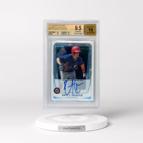 2011 Bowman Chrome Prospects #BCP111 Bryce Harper - Autograph (BGS 9.5 GEM MINT)