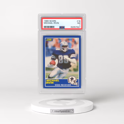 1989 Score #18 Michael Irvin (PSA 7 NM)