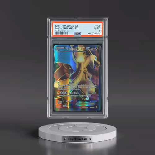 2014 Pokémon XY Flashfire #100 Charizard EX - Holo Full Art (PSA 9 MINT)